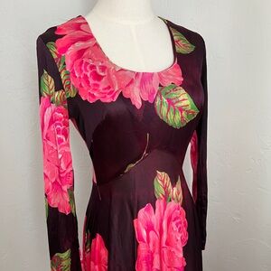 Vintage Floral Long Sleeve Dress